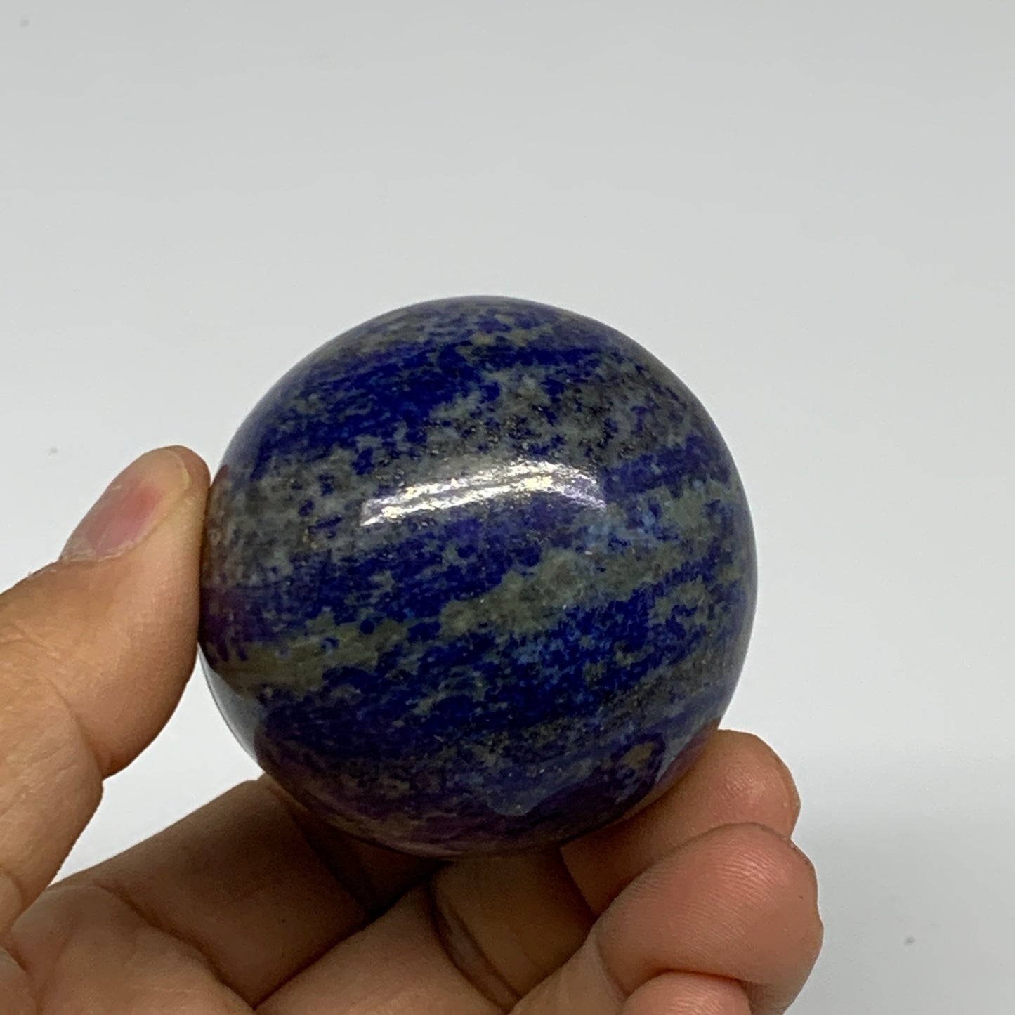 0.55 lbs, 2.7"x1.9", Natural Lapis Lazuli Egg Polished @Afghanistan, B33310