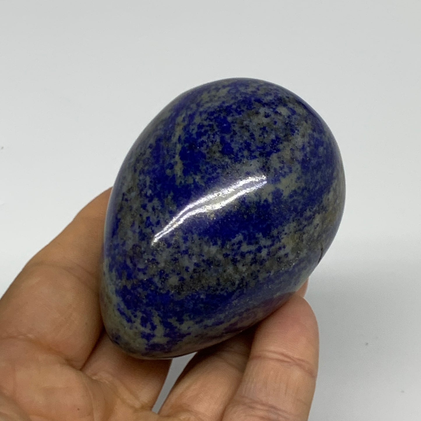 0.55 lbs, 2.7"x1.9", Natural Lapis Lazuli Egg Polished @Afghanistan, B33310