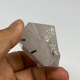 96.4g, 2.2"x1.7"x1.3", Black Tourmaline Rutile Quartz Crystal Chunk @Brazil,B274