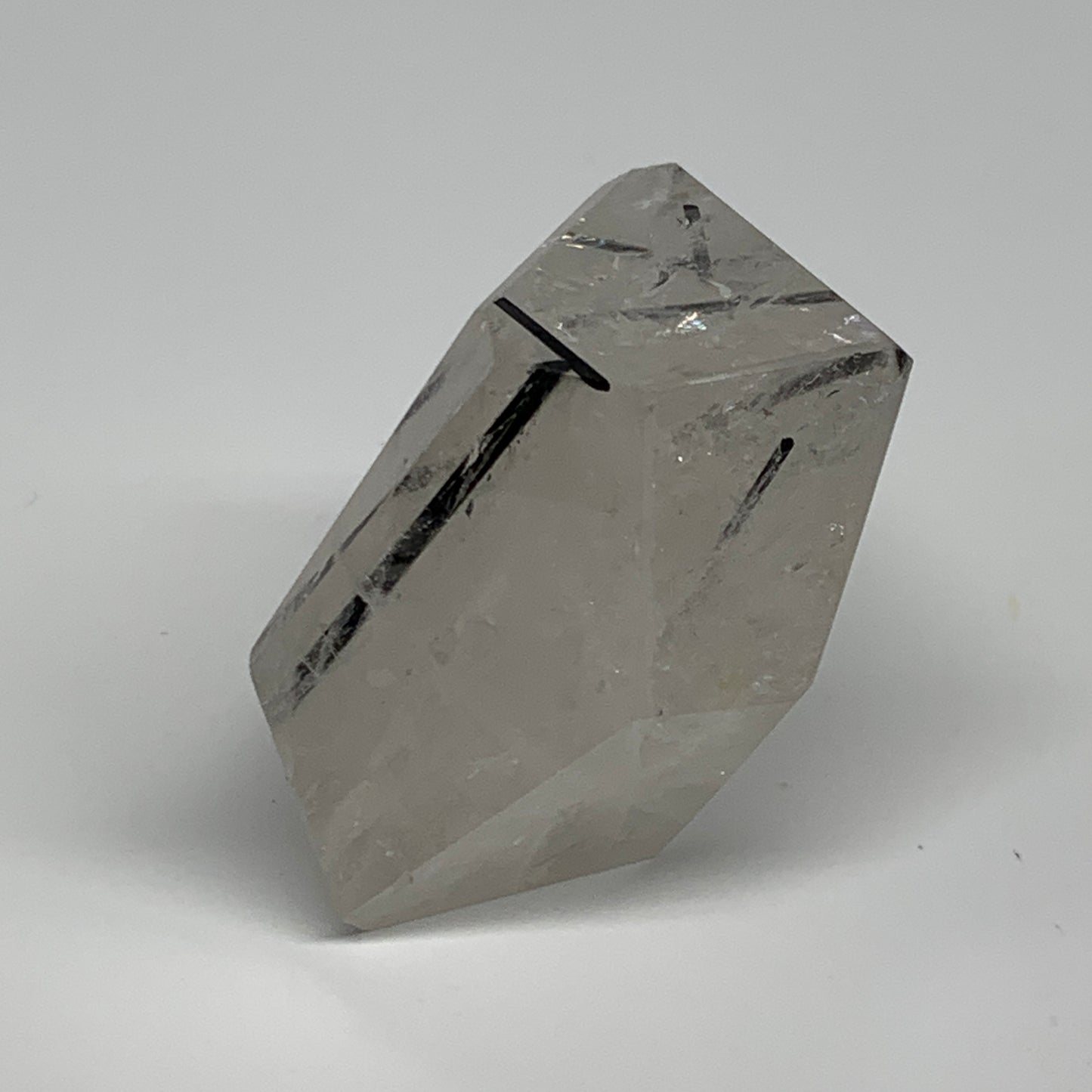 96.4g, 2.2"x1.7"x1.3", Black Tourmaline Rutile Quartz Crystal Chunk @Brazil,B274