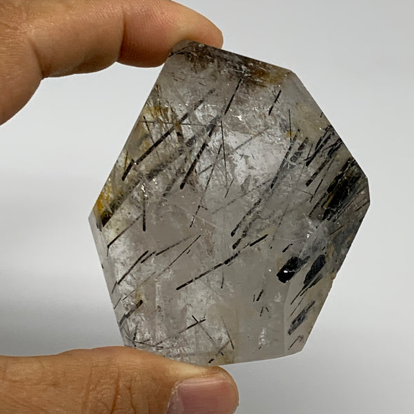 106.6g, 2.4"x1.9"x1", Black Tourmaline Rutile Quartz Crystal Chunk @Brazil,B2744