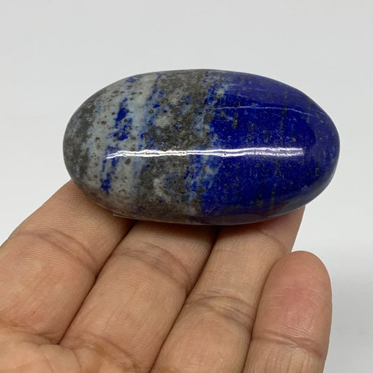74.4g, 2.2"x1.4"x0.9", Natural Lapis Lazuli Palm Stone @Afghanistan, B36846