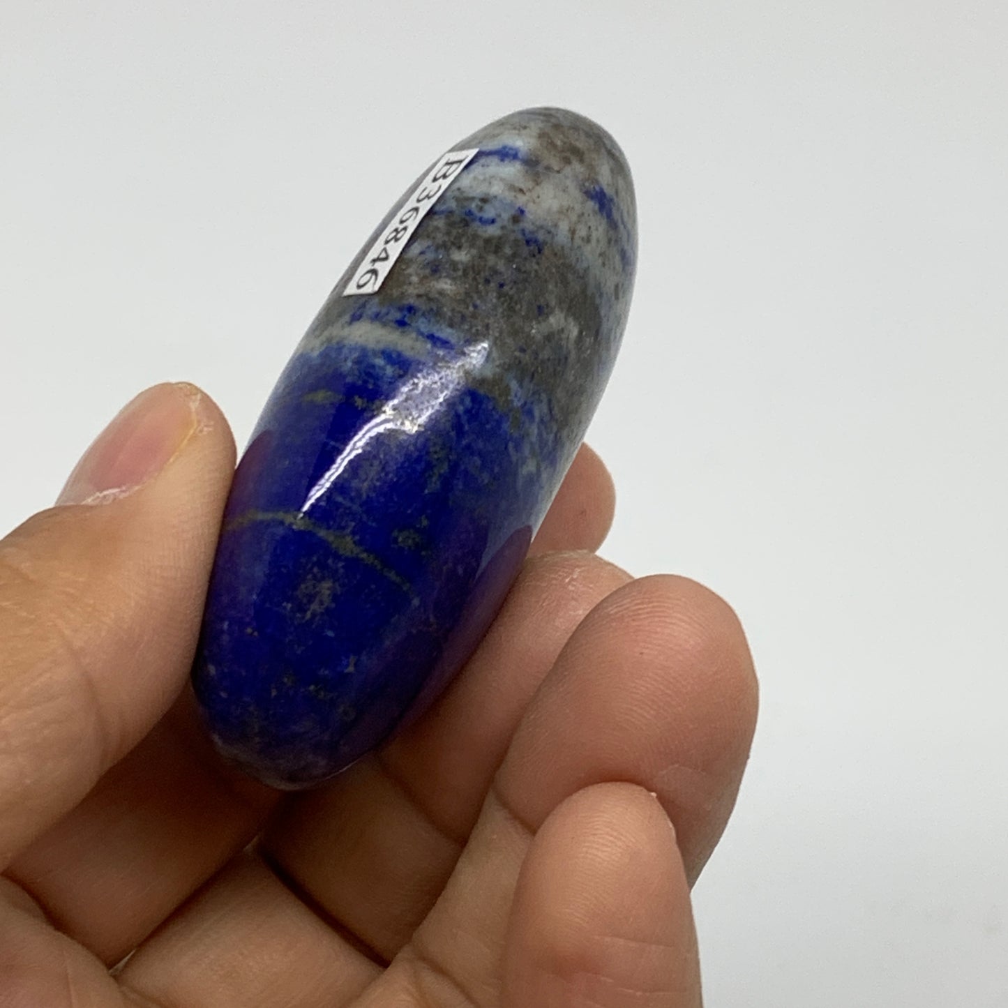 74.4g, 2.2"x1.4"x0.9", Natural Lapis Lazuli Palm Stone @Afghanistan, B36846