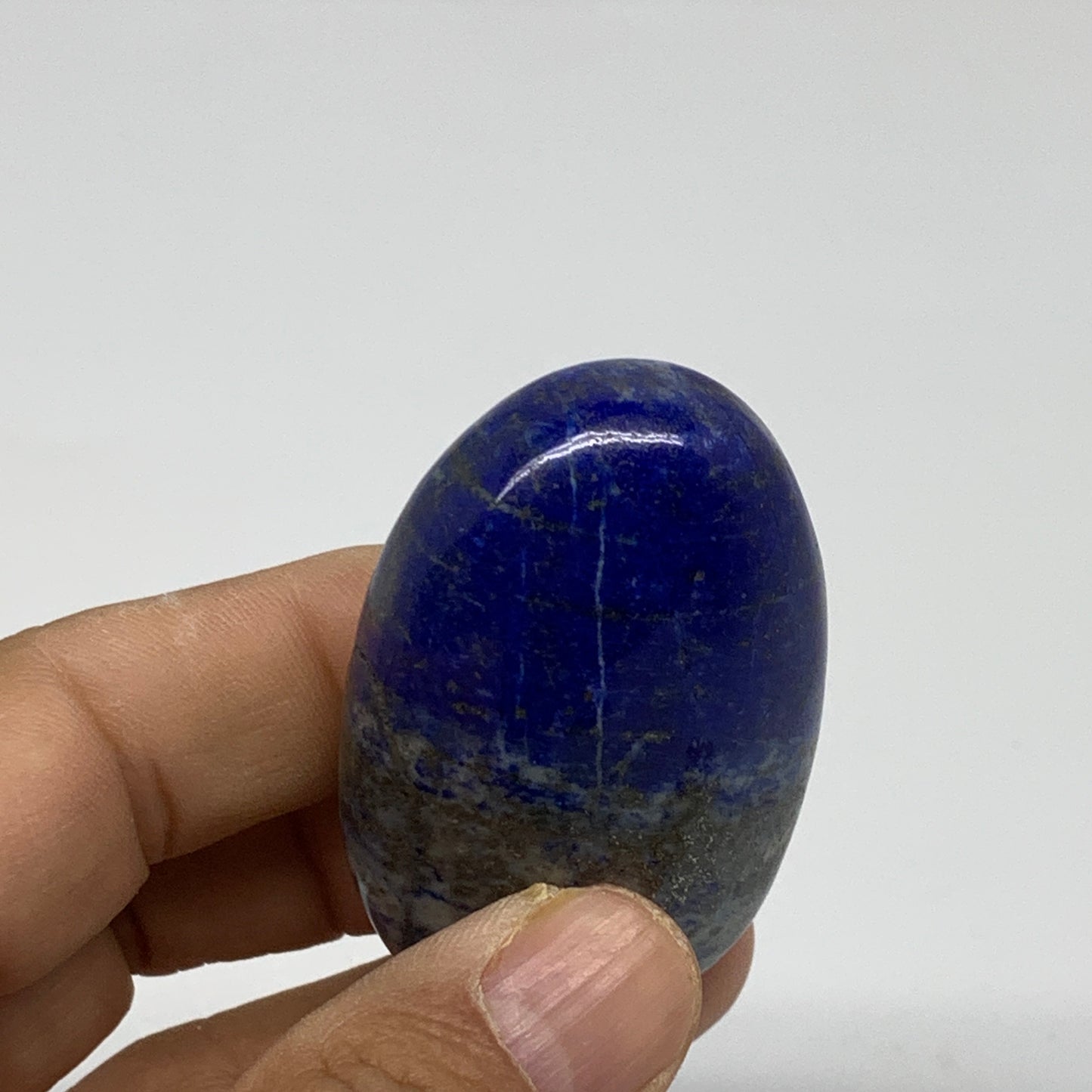 74.4g, 2.2"x1.4"x0.9", Natural Lapis Lazuli Palm Stone @Afghanistan, B36846