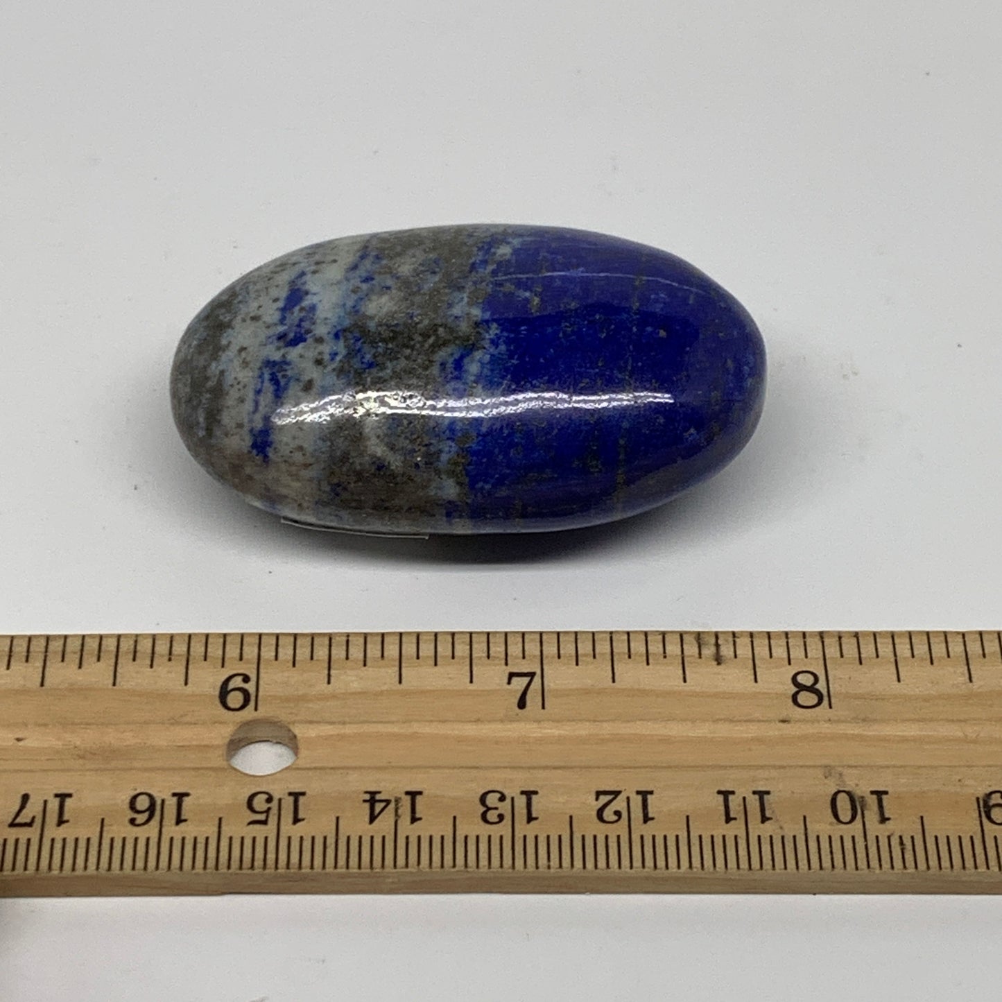 74.4g, 2.2"x1.4"x0.9", Natural Lapis Lazuli Palm Stone @Afghanistan, B36846