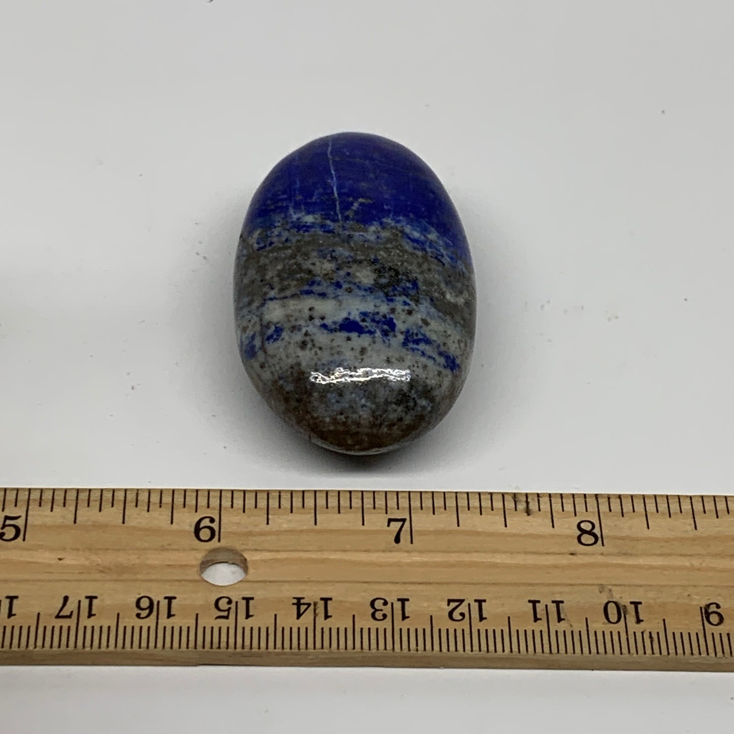 74.4g, 2.2"x1.4"x0.9", Natural Lapis Lazuli Palm Stone @Afghanistan, B36846
