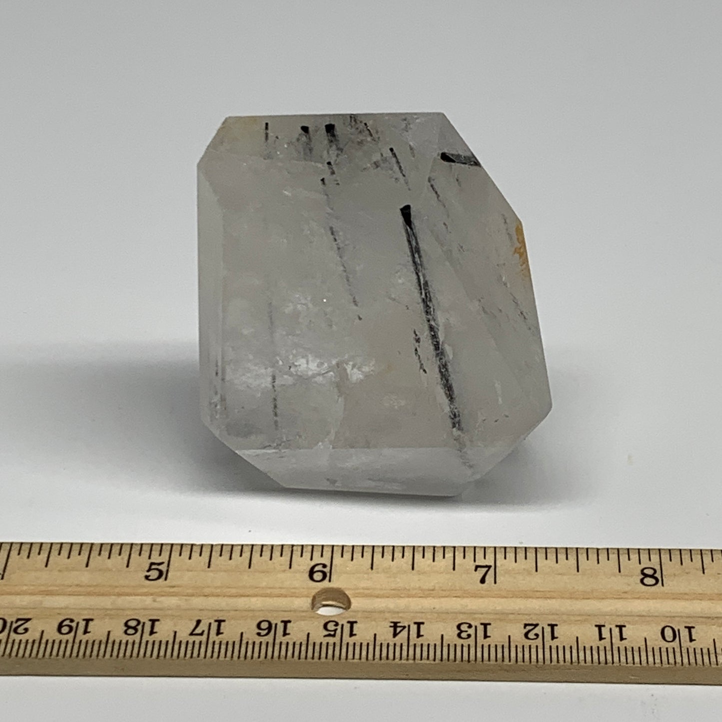 149.8g, 2.6"x2.2"x0.9", Black Tourmaline Rutile Quartz Crystal Chunk @Brazil,B27