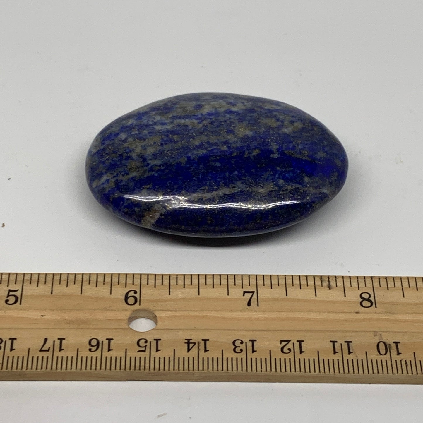 76.4g, 2.4"x1.7"x0.7", Natural Lapis Lazuli Palm Stone @Afghanistan, B36847