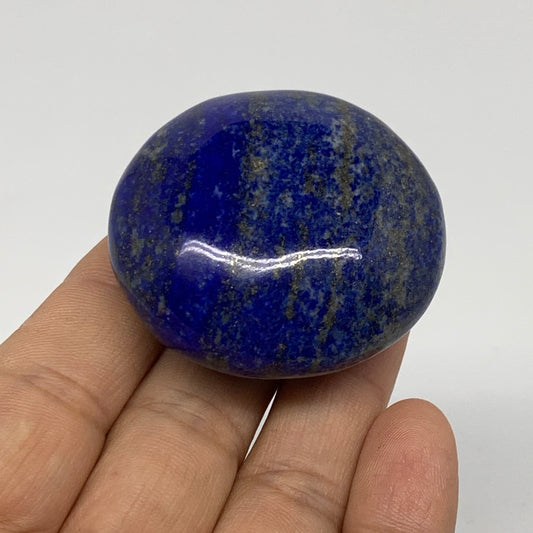 79.7g, 1.8"x1.8"x0.9", Natural Lapis Lazuli Palm Stone @Afghanistan, B36848