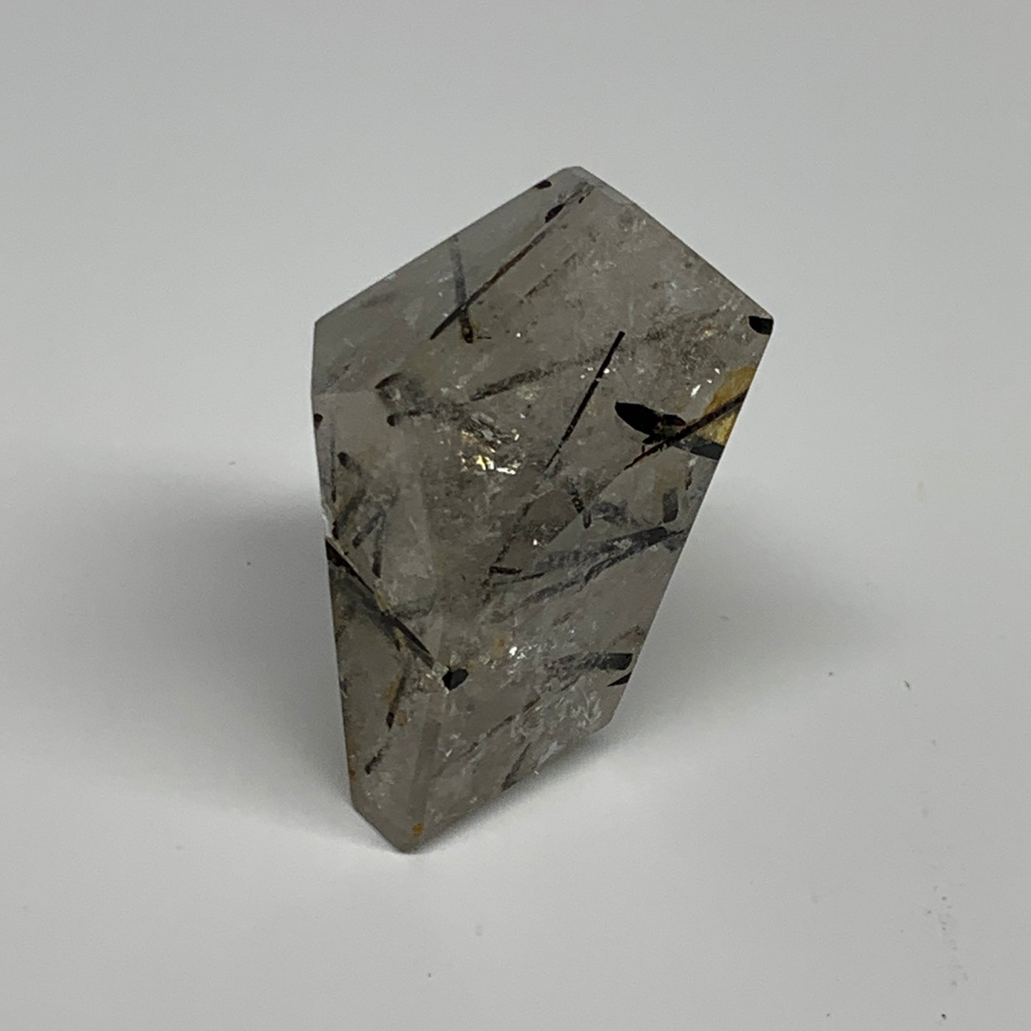 77.2g, 2.2"x1.5"x1.1", Black Tourmaline Rutile Quartz Crystal Chunk @Brazil,B274