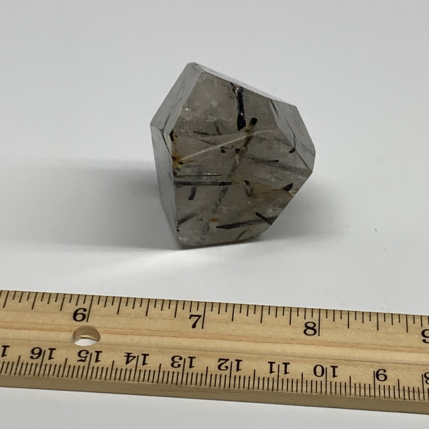 77.2g, 2.2"x1.5"x1.1", Black Tourmaline Rutile Quartz Crystal Chunk @Brazil,B274