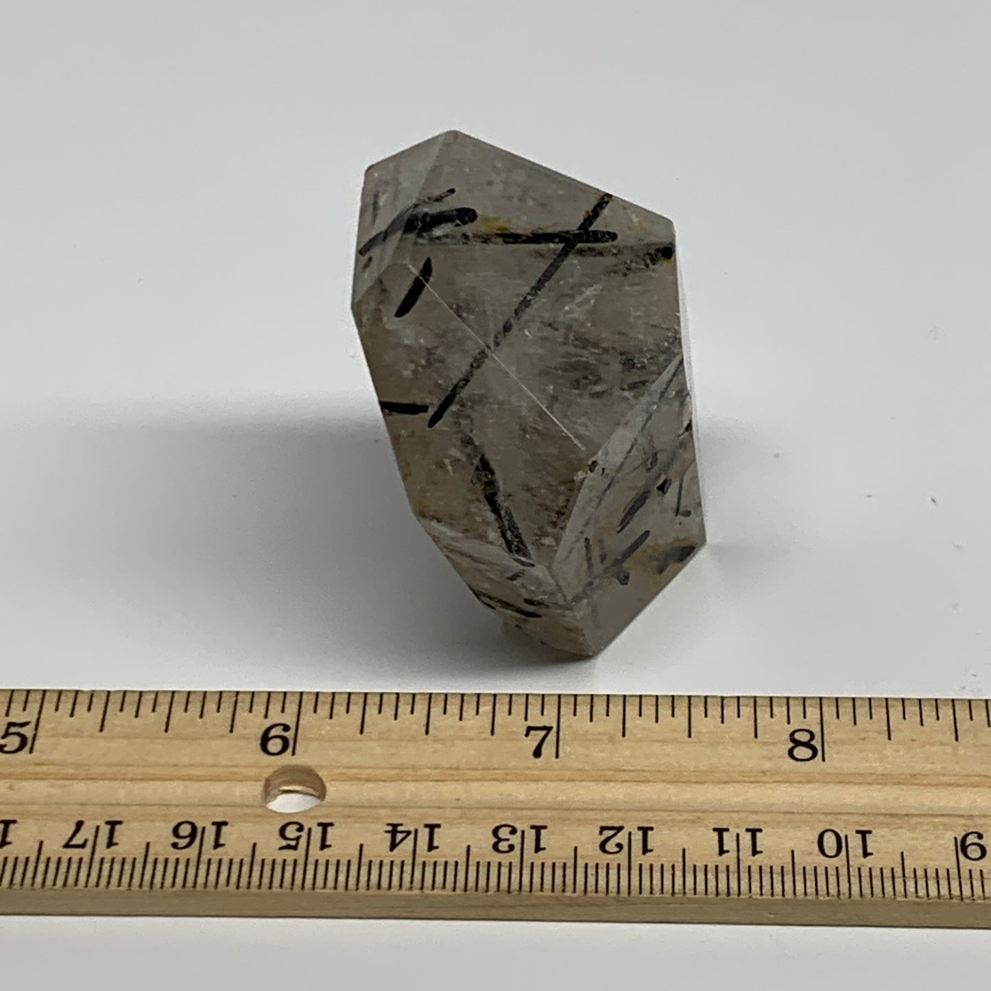 77.2g, 2.2"x1.5"x1.1", Black Tourmaline Rutile Quartz Crystal Chunk @Brazil,B274