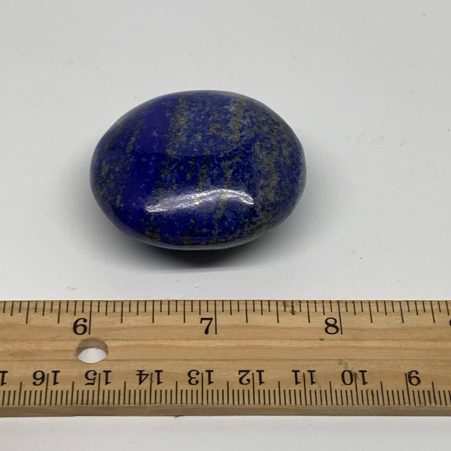 79.7g, 1.8"x1.8"x0.9", Natural Lapis Lazuli Palm Stone @Afghanistan, B36848