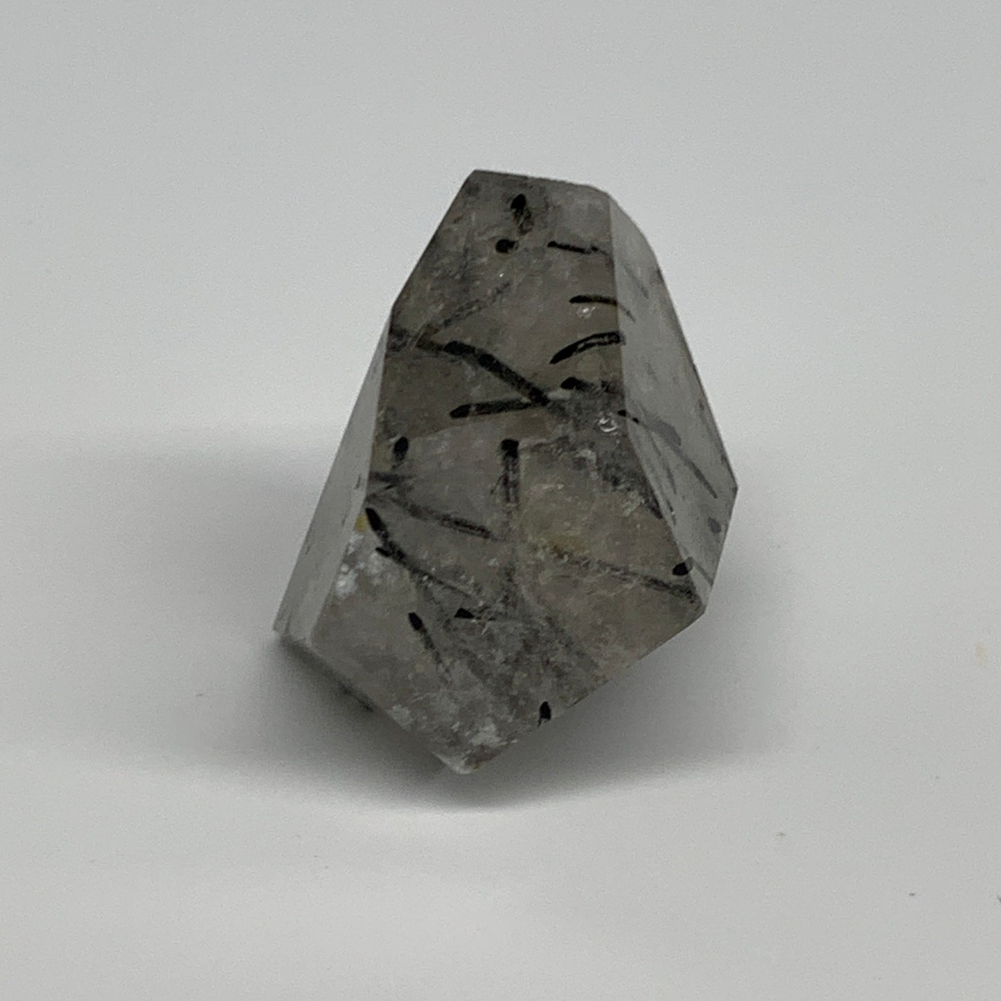 79.3g, 1.9"x1.7"x1.4", Black Tourmaline Rutile Quartz Crystal Chunk @Brazil,B274