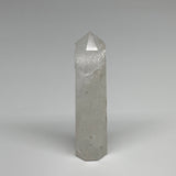 79.2g, 3.7"x0.8", Natural Quartz Crystal Tower Point Obelisk @India, B31335