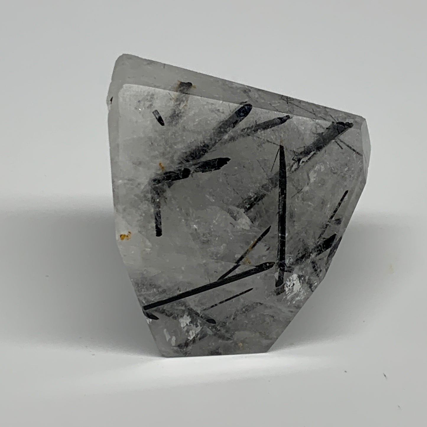 96.8g, 1.8"x1.9"x1.3", Black Tourmaline Rutile Quartz Crystal Chunk @Brazil,B274