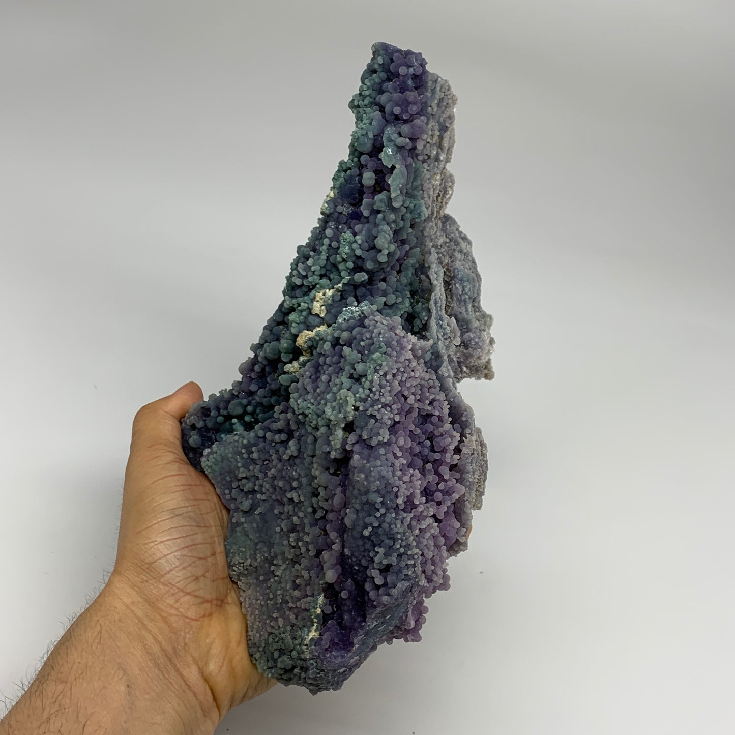 4.8 lbs, 9"x5.3"x5.3", Rough Grape Agate Crystal Mineral Specimens,B32632
