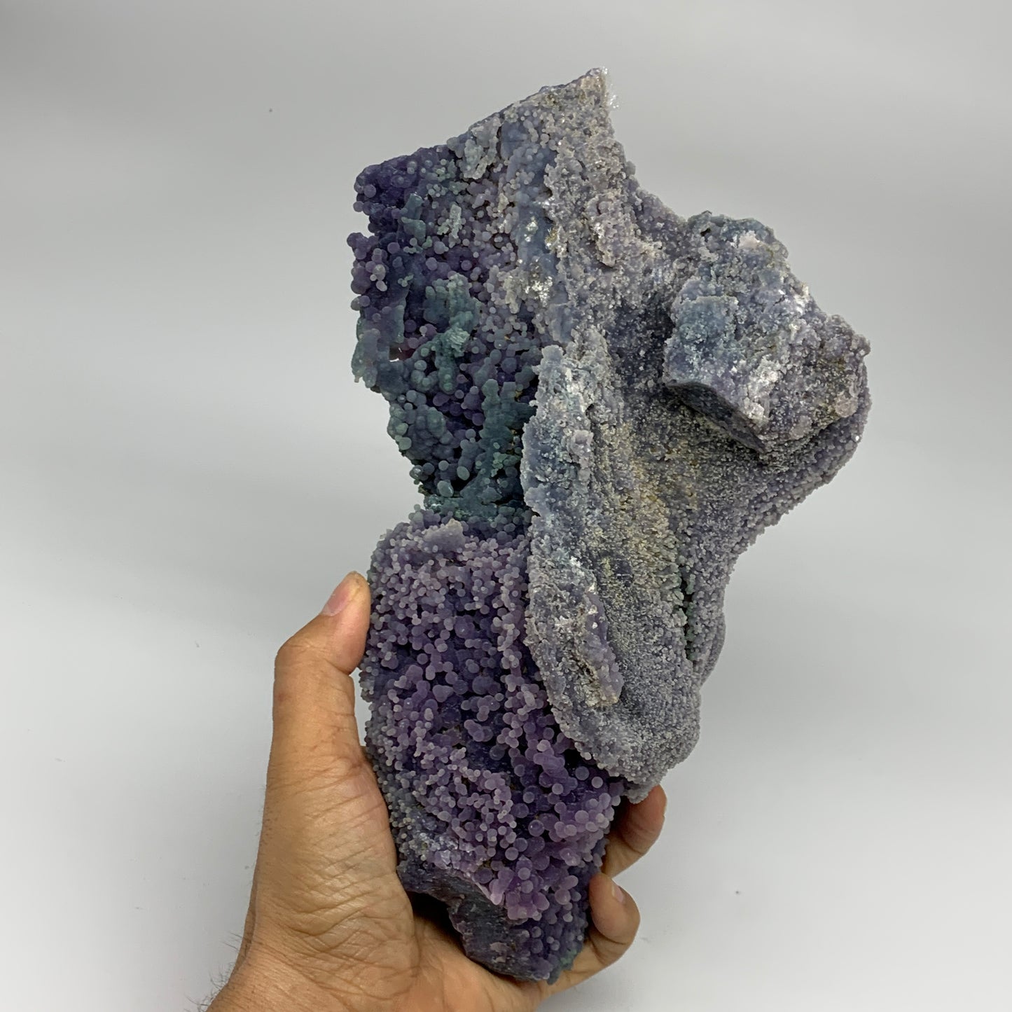 4.8 lbs, 9"x5.3"x5.3", Rough Grape Agate Crystal Mineral Specimens,B32632