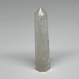 94.8g, 4"x0.9", Natural Quartz Crystal Tower Point Obelisk @India, B31336