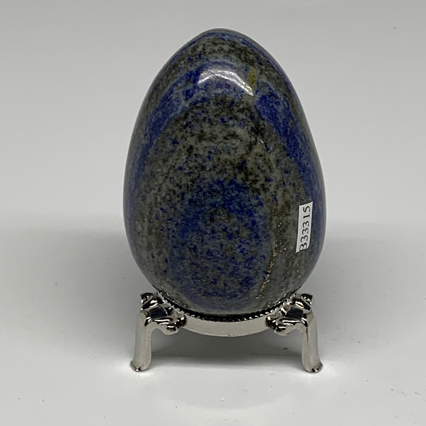 400g, 3.1"x2.1", Natural Lapis Lazuli Egg Polished @Afghanistan, B33315