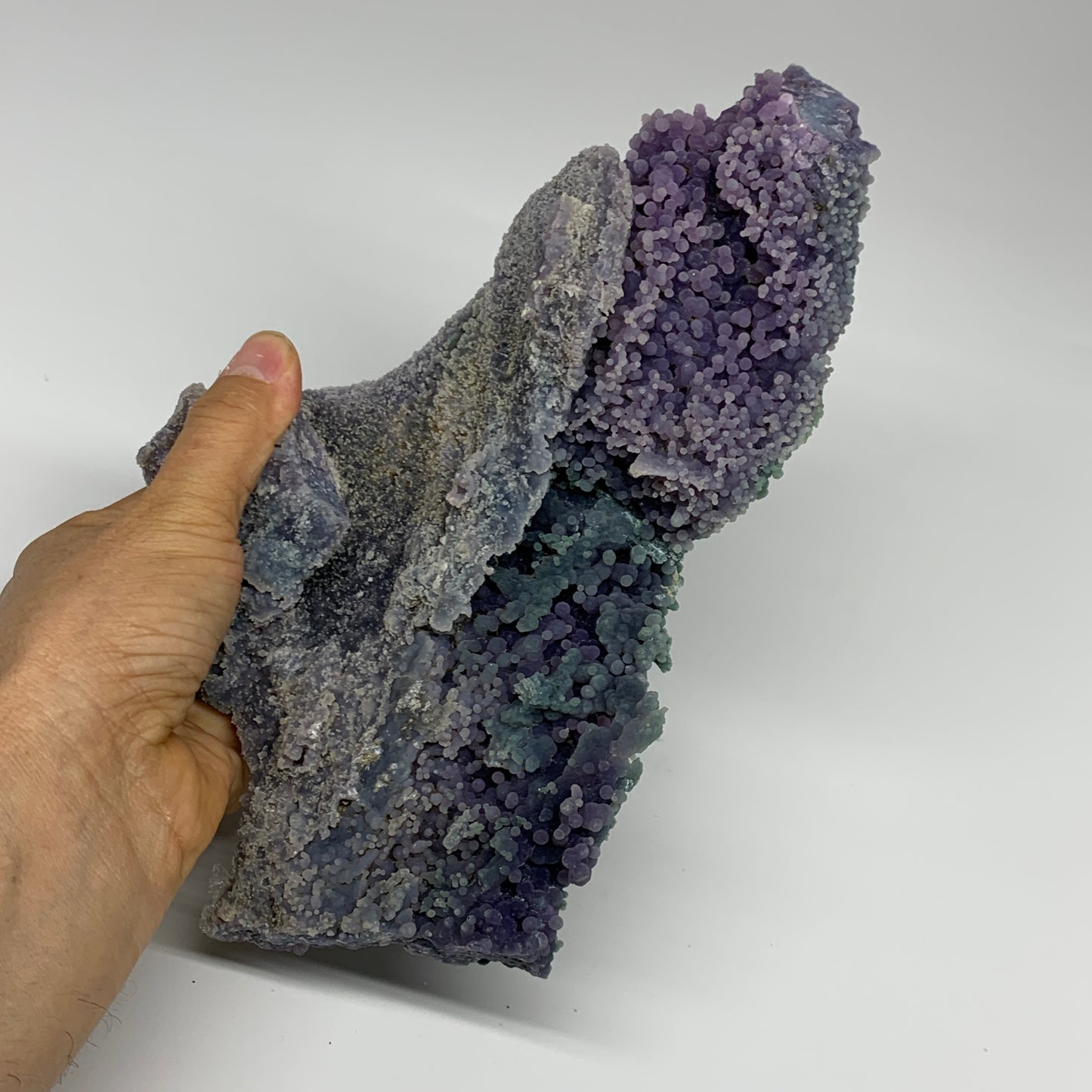 4.8 lbs, 9"x5.3"x5.3", Rough Grape Agate Crystal Mineral Specimens,B32632