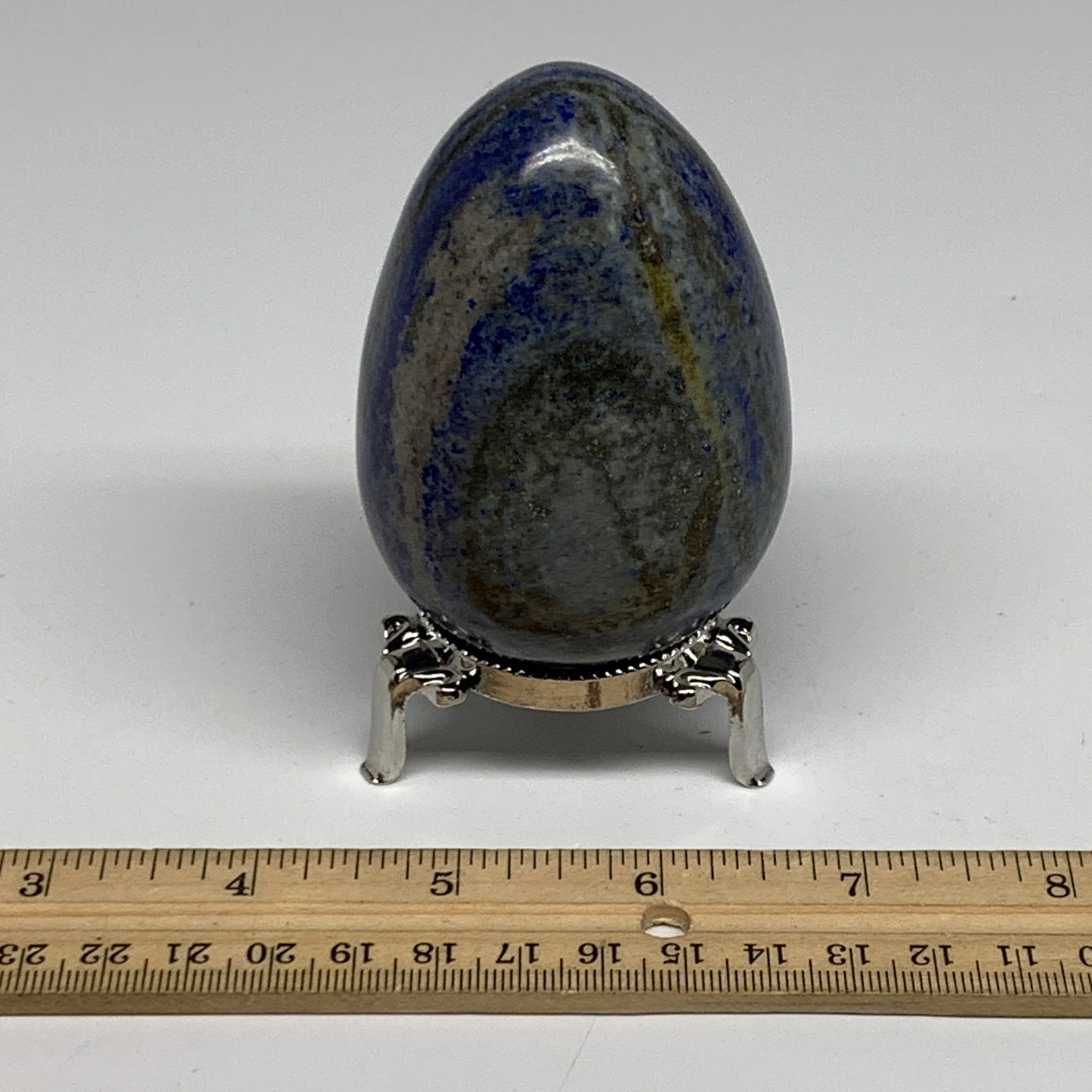 400g, 3.1"x2.1", Natural Lapis Lazuli Egg Polished @Afghanistan, B33315