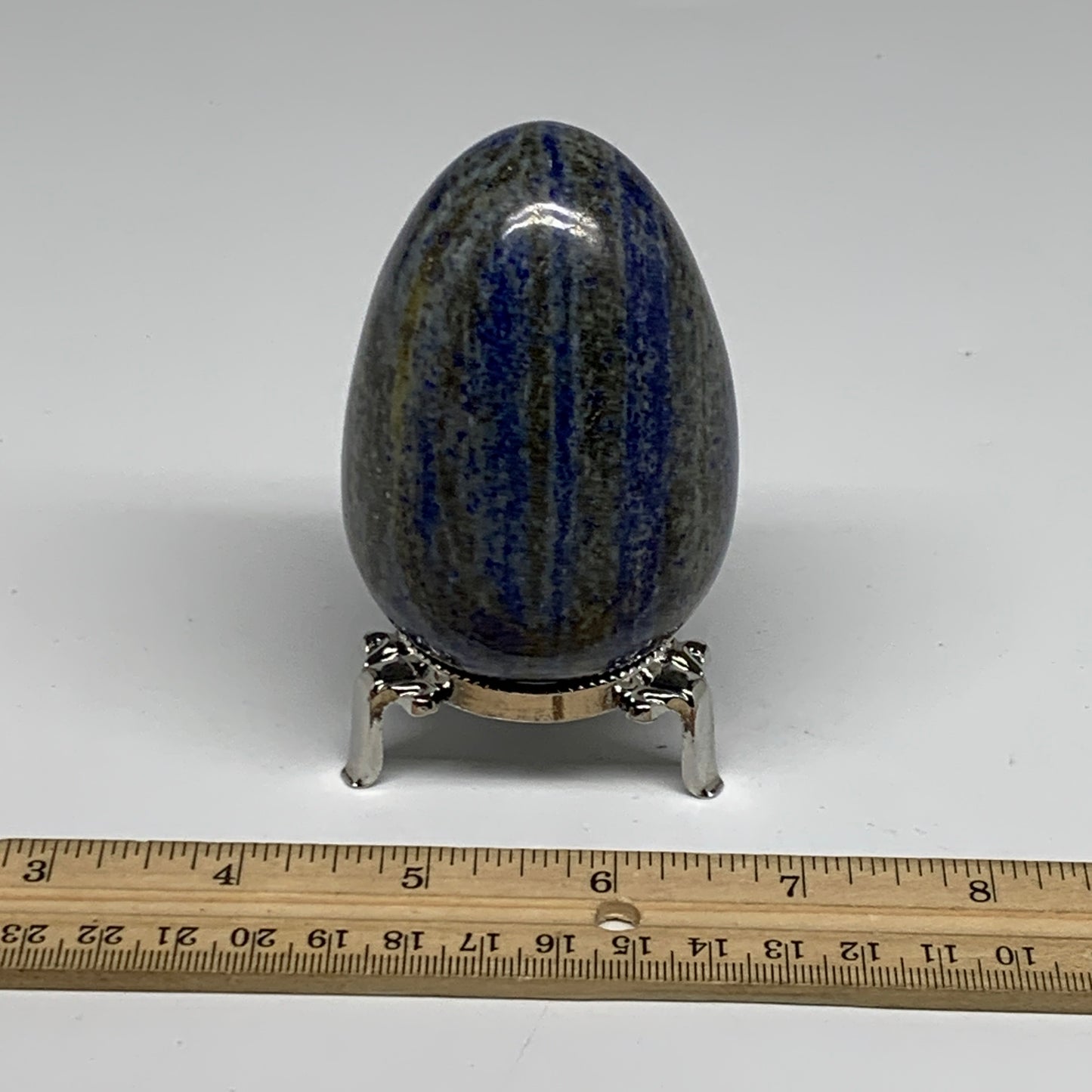 400g, 3.1"x2.1", Natural Lapis Lazuli Egg Polished @Afghanistan, B33315