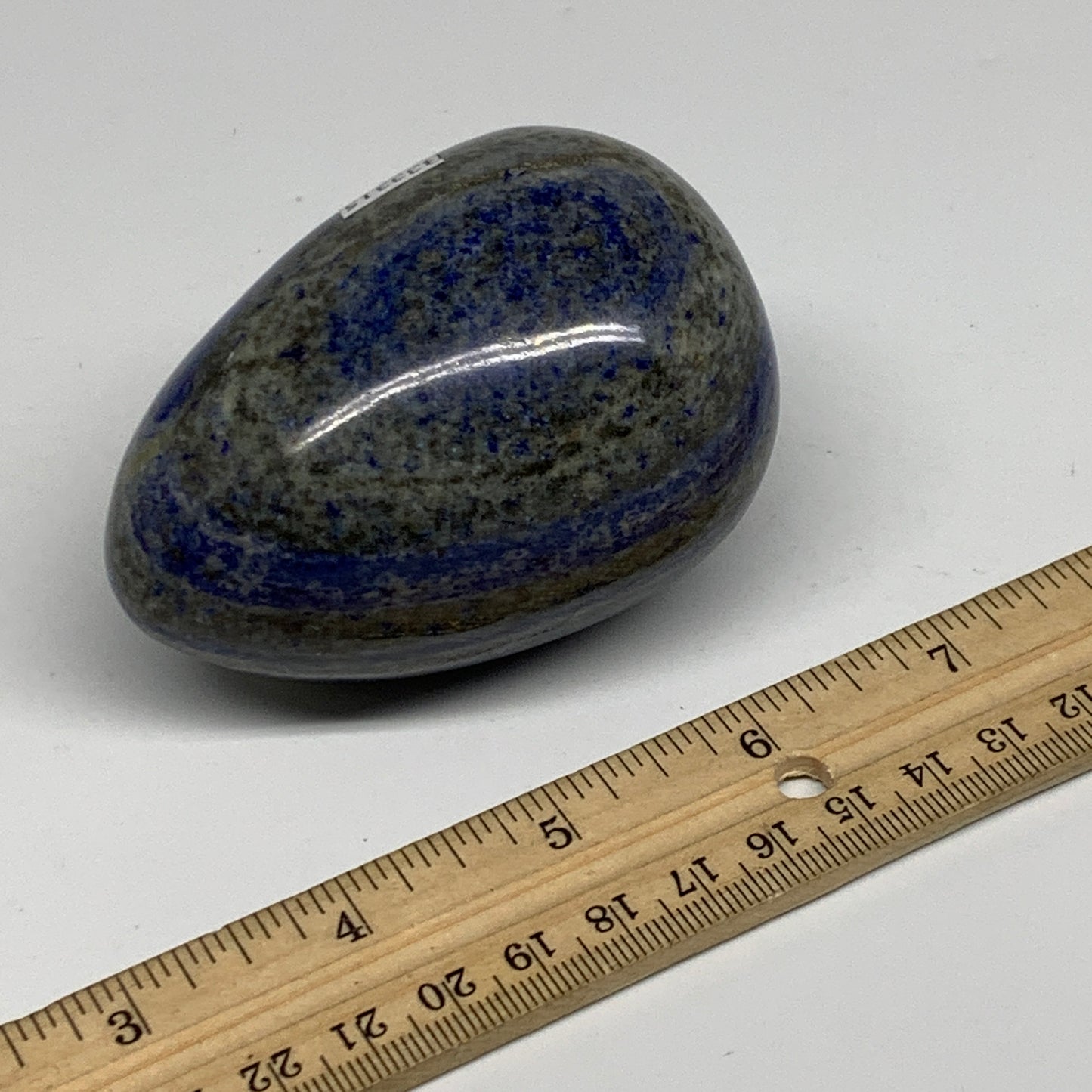 400g, 3.1"x2.1", Natural Lapis Lazuli Egg Polished @Afghanistan, B33315
