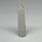 127.4g, 4.5"x1", Natural Quartz Crystal Tower Point Obelisk @India, B31337