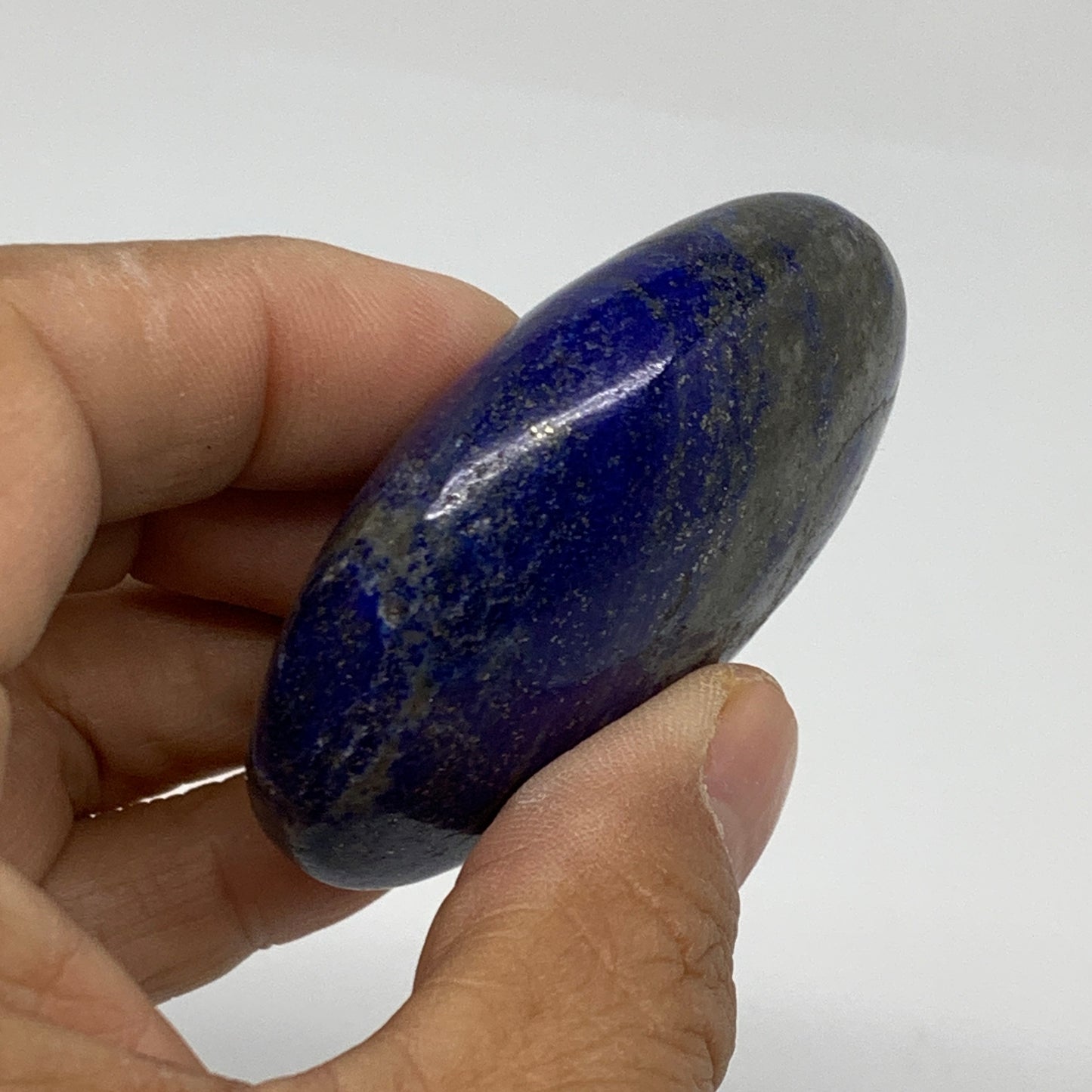 93.3g, 2.3"x1.7"x0.9", Natural Lapis Lazuli Palm Stone @Afghanistan, B36853