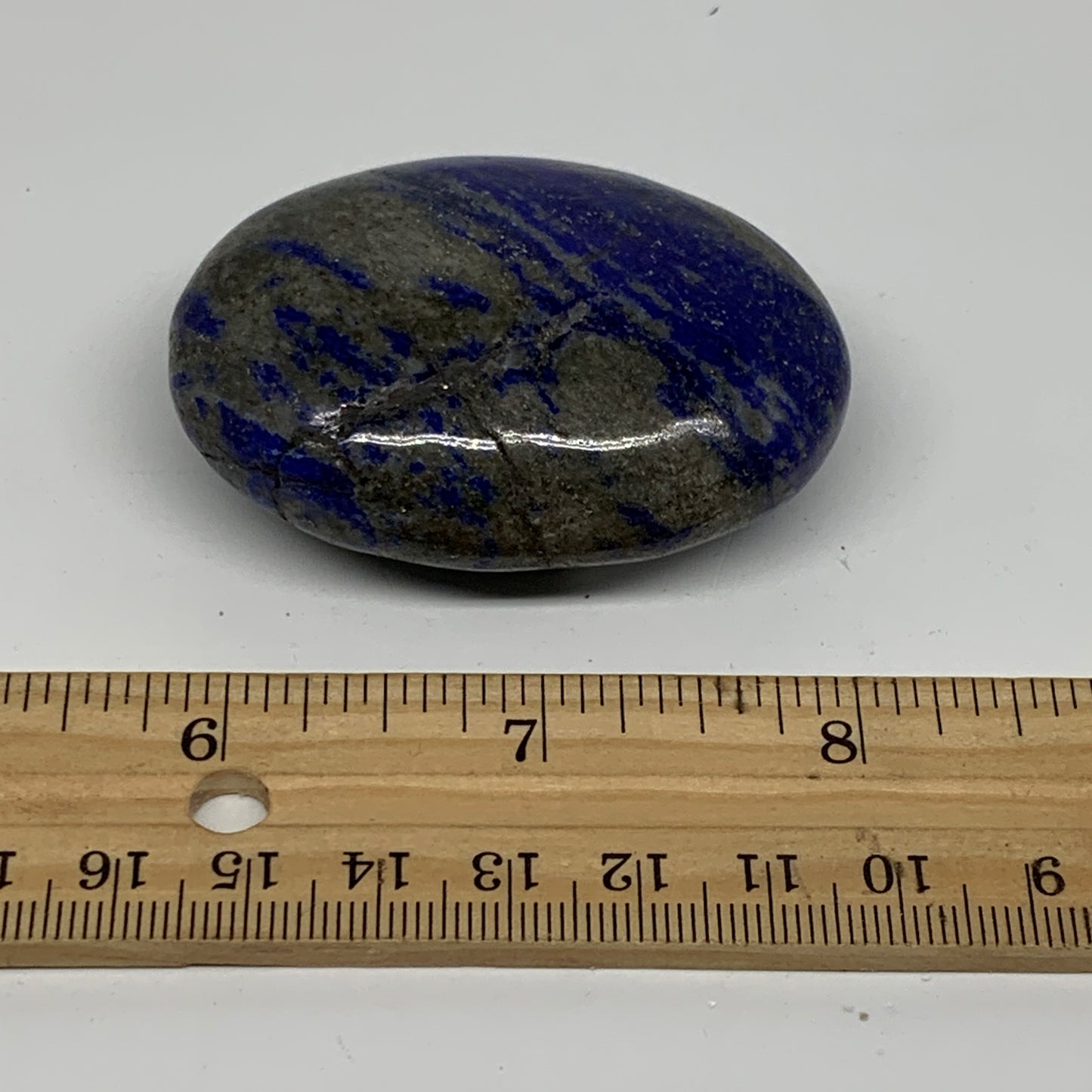 93.3g, 2.3"x1.7"x0.9", Natural Lapis Lazuli Palm Stone @Afghanistan, B36853