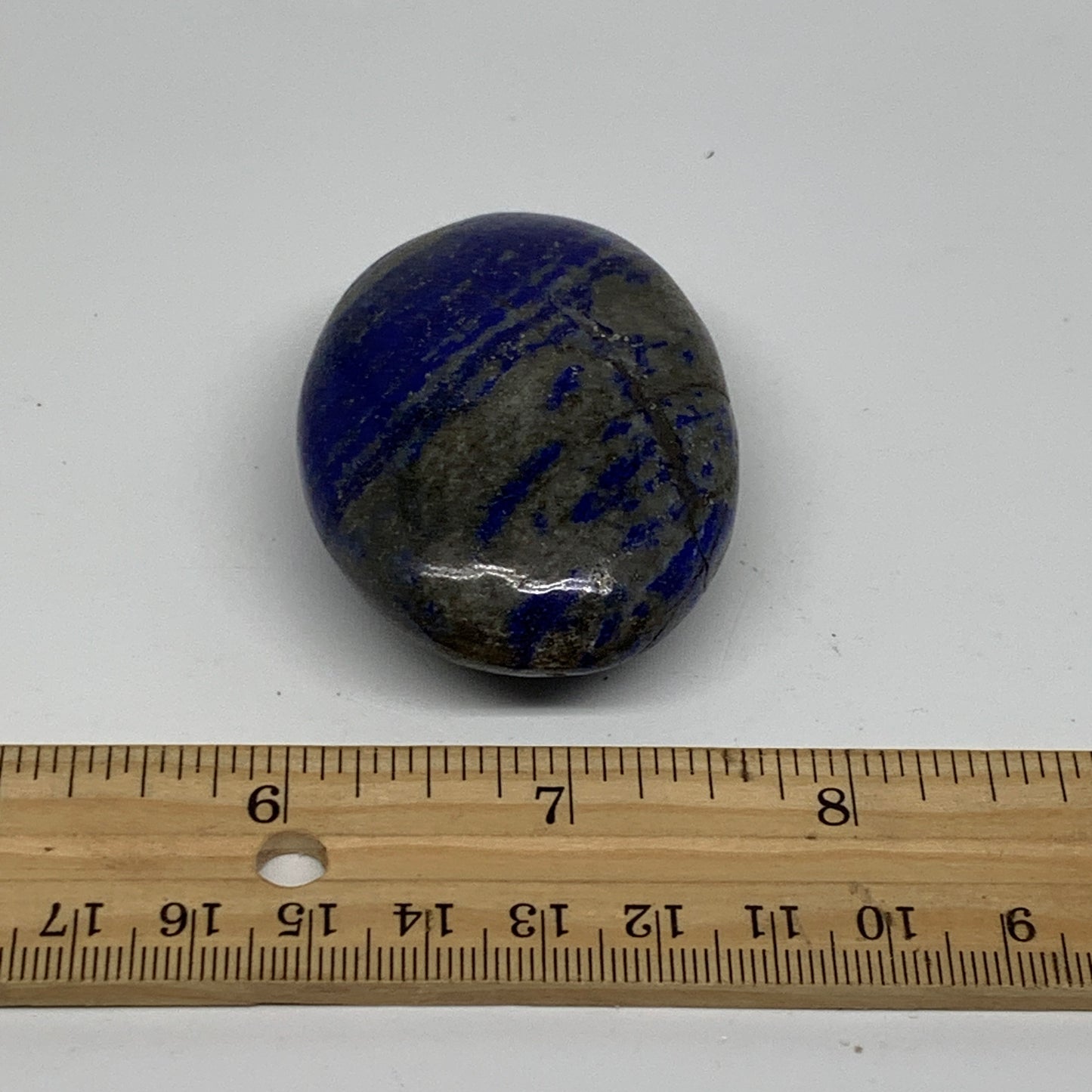 93.3g, 2.3"x1.7"x0.9", Natural Lapis Lazuli Palm Stone @Afghanistan, B36853