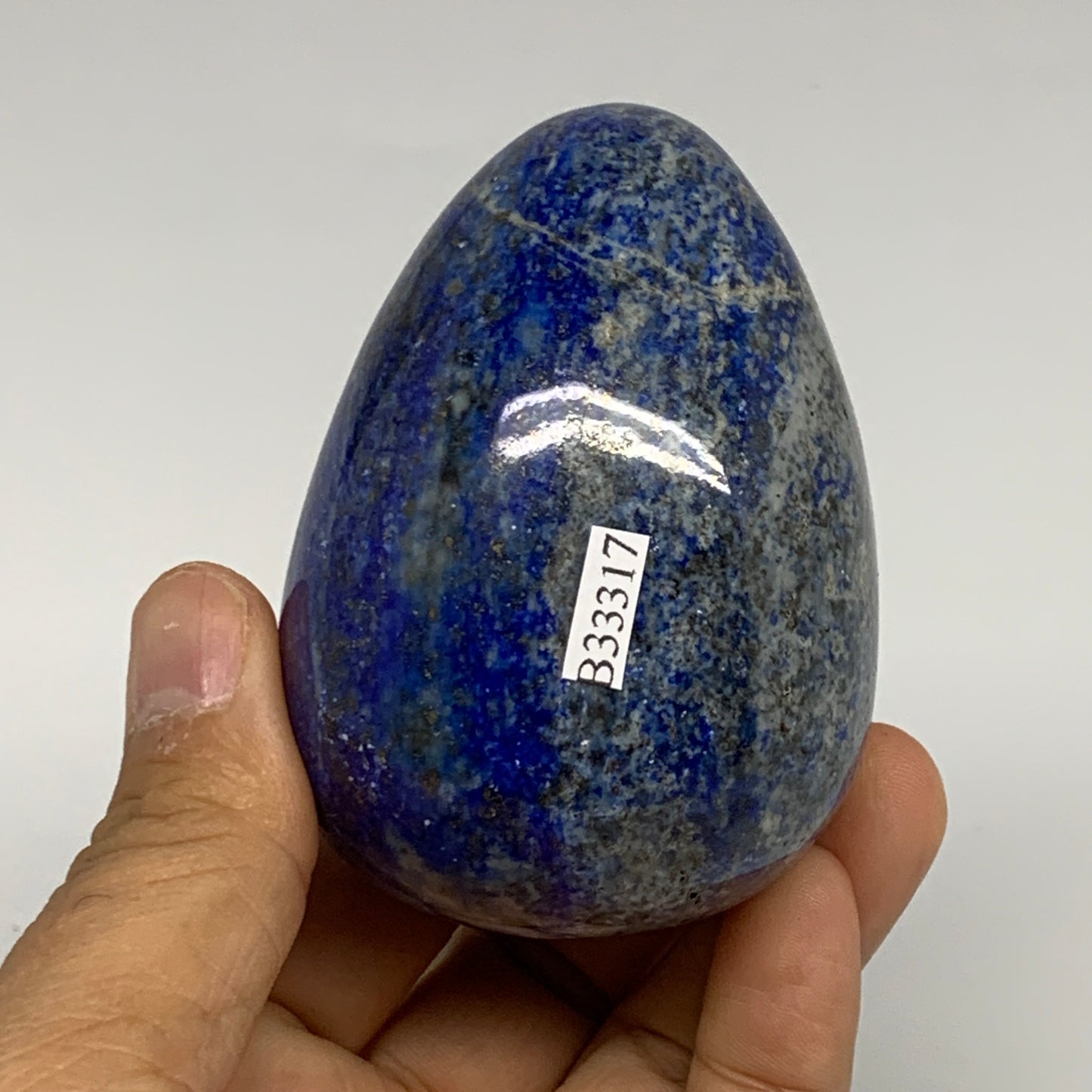 344.4g, 2.9"x2.1", Natural Lapis Lazuli Egg Polished @Afghanistan, B33317