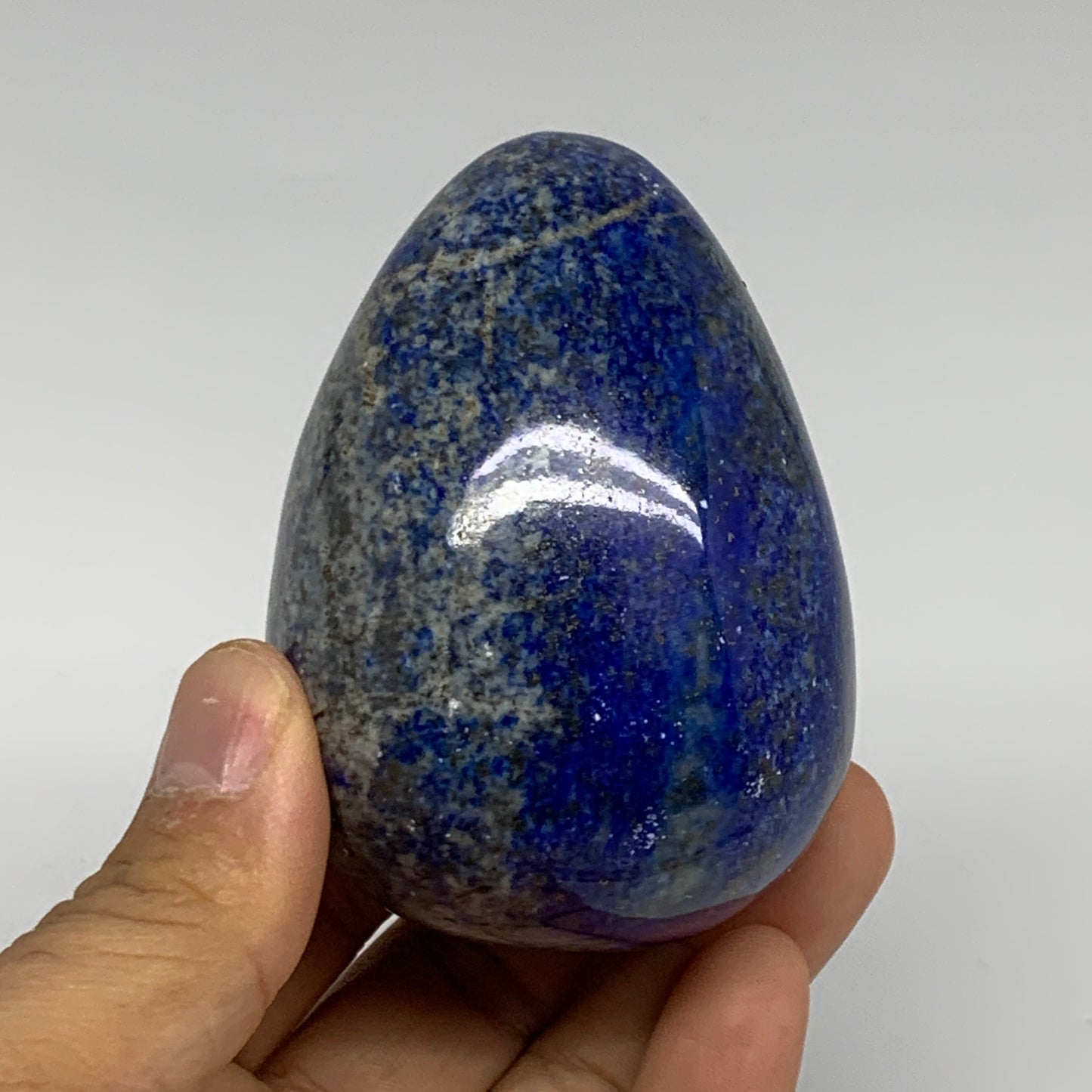 344.4g, 2.9"x2.1", Natural Lapis Lazuli Egg Polished @Afghanistan, B33317