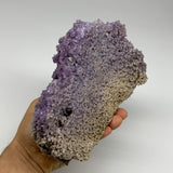 3.4 lbs, 7.4"x4.9"x2.8", Rough Grape Agate Crystal Mineral Specimens,B32634
