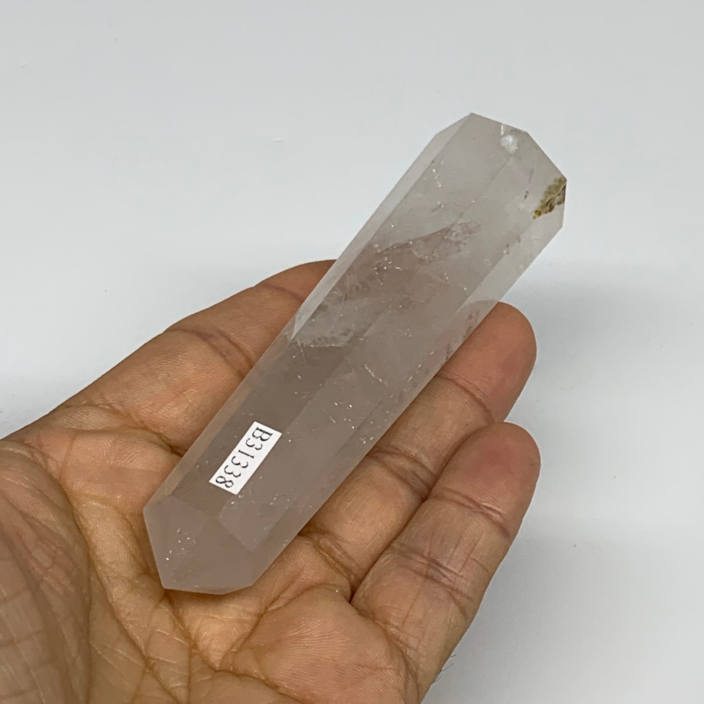 103.7g, 4.2"x1", Natural Quartz Crystal Tower Point Obelisk @India, B31338
