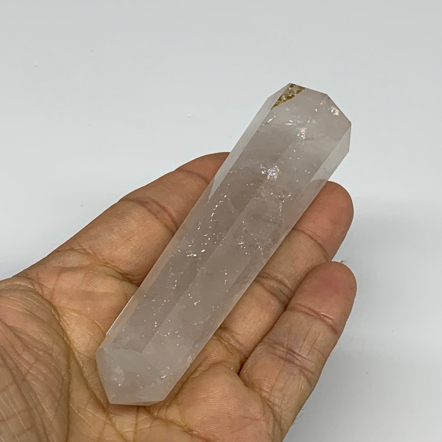 103.7g, 4.2"x1", Natural Quartz Crystal Tower Point Obelisk @India, B31338
