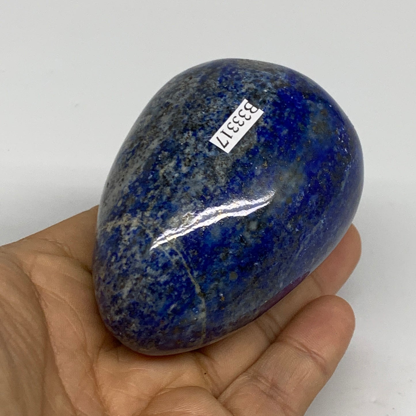 344.4g, 2.9"x2.1", Natural Lapis Lazuli Egg Polished @Afghanistan, B33317