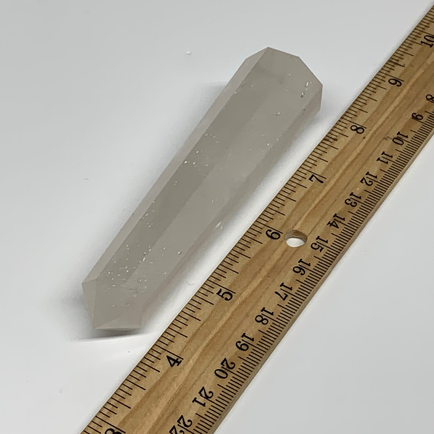 103.7g, 4.2"x1", Natural Quartz Crystal Tower Point Obelisk @India, B31338