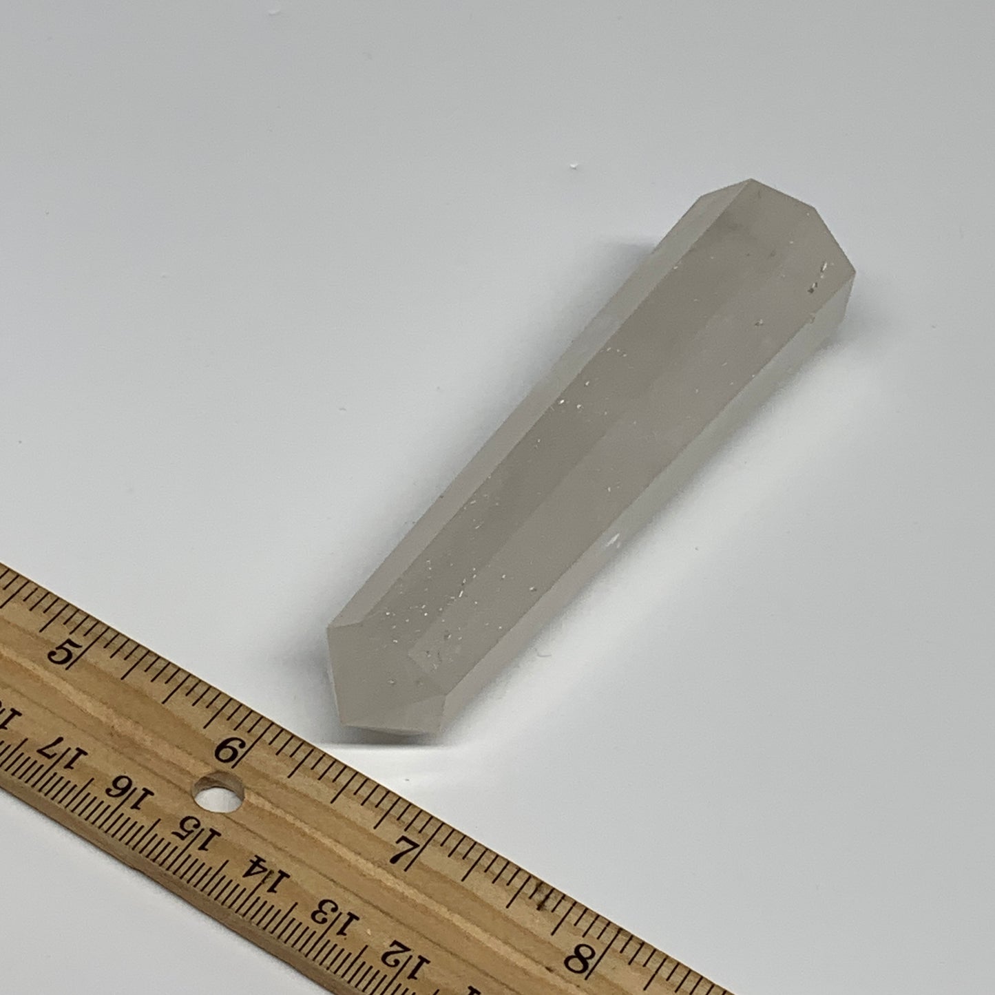103.7g, 4.2"x1", Natural Quartz Crystal Tower Point Obelisk @India, B31338