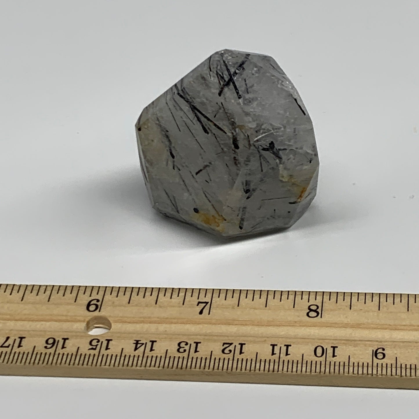 95.3g, 2.4"x1.9"x1.3", Black Tourmaline Rutile Quartz Crystal Chunk @Brazil,B274