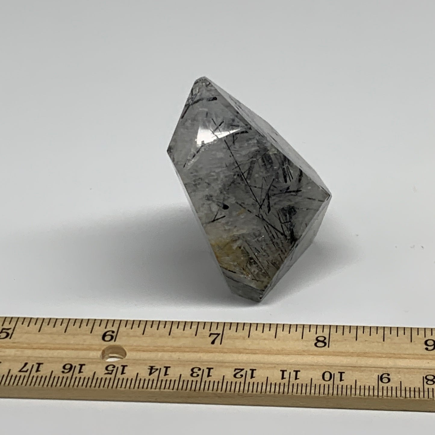 95.3g, 2.4"x1.9"x1.3", Black Tourmaline Rutile Quartz Crystal Chunk @Brazil,B274