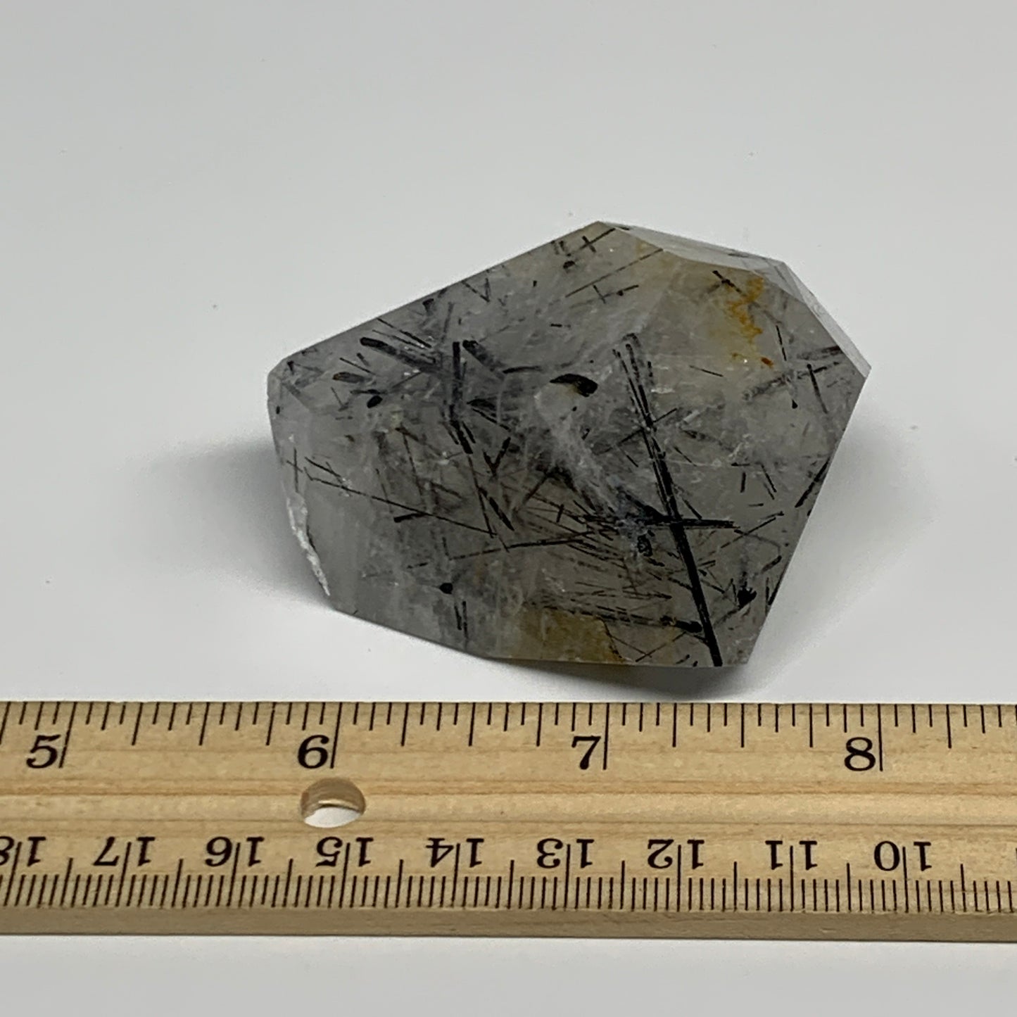 95.3g, 2.4"x1.9"x1.3", Black Tourmaline Rutile Quartz Crystal Chunk @Brazil,B274