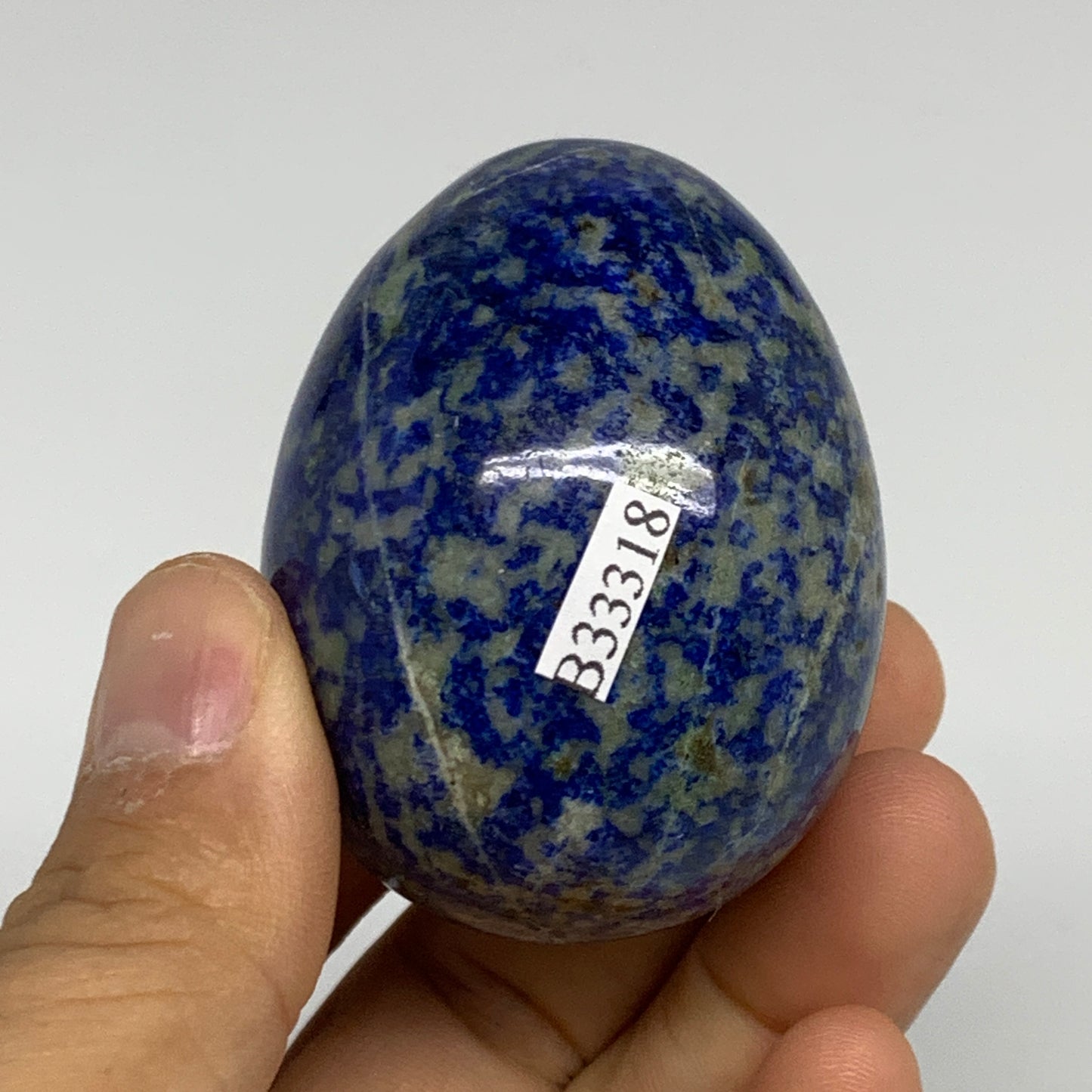 148.3g, 2.1"x1.7", Natural Lapis Lazuli Egg Polished @Afghanistan, B33318