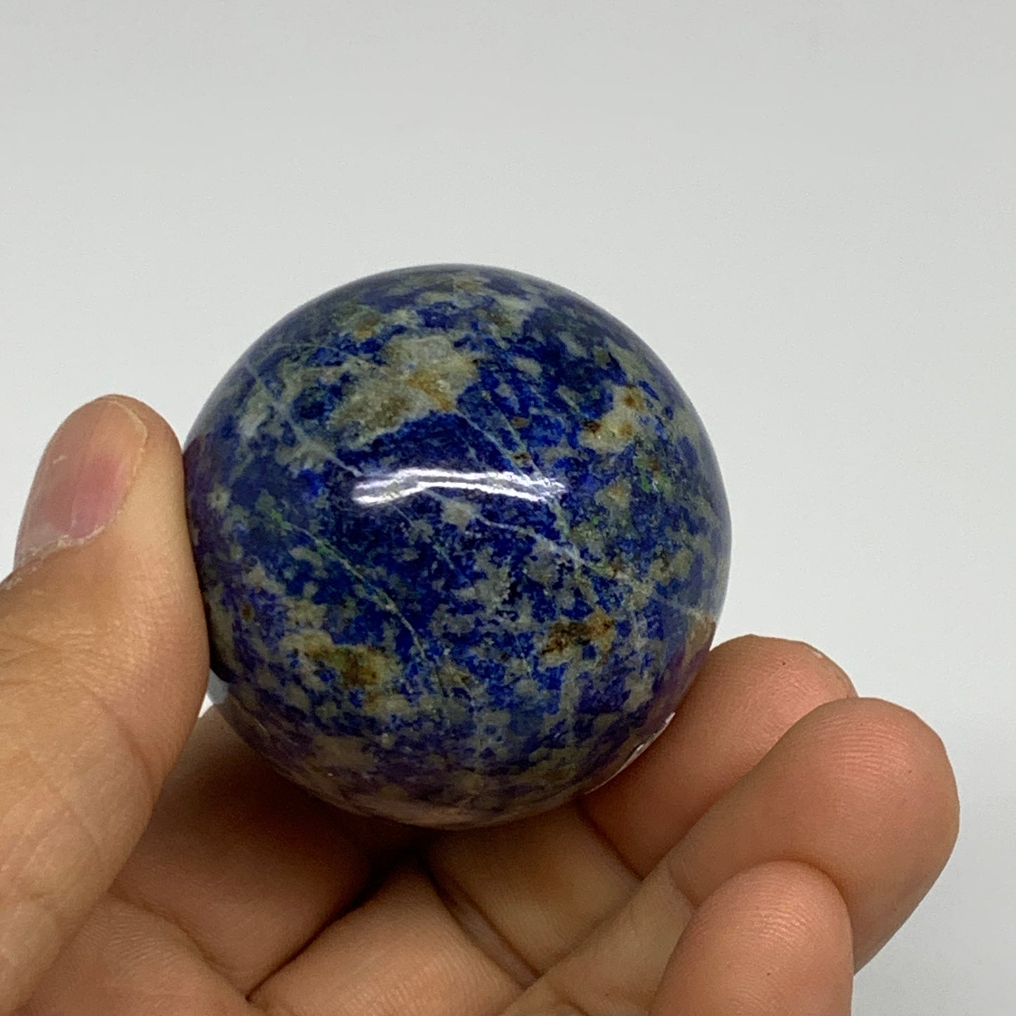 148.3g, 2.1"x1.7", Natural Lapis Lazuli Egg Polished @Afghanistan, B33318
