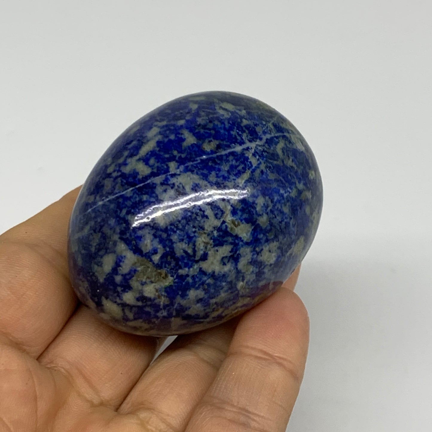148.3g, 2.1"x1.7", Natural Lapis Lazuli Egg Polished @Afghanistan, B33318