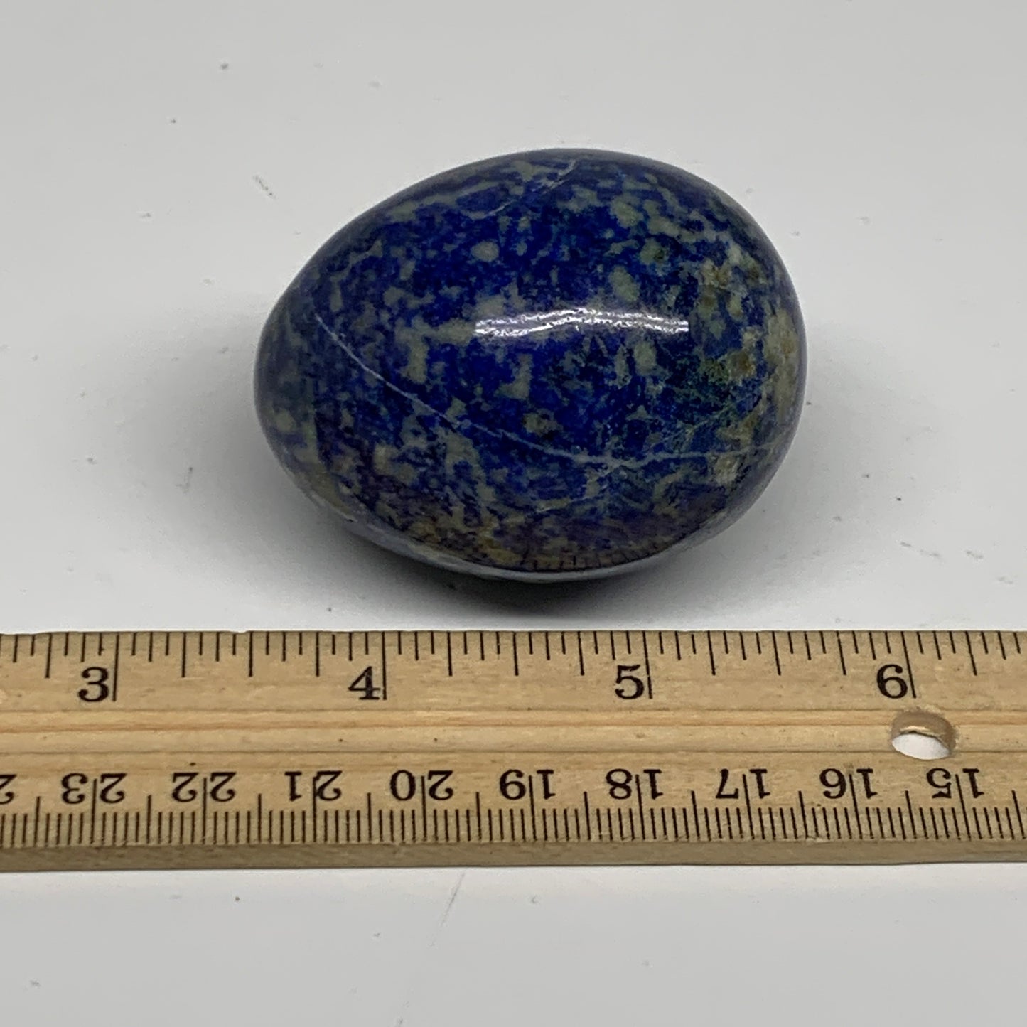148.3g, 2.1"x1.7", Natural Lapis Lazuli Egg Polished @Afghanistan, B33318
