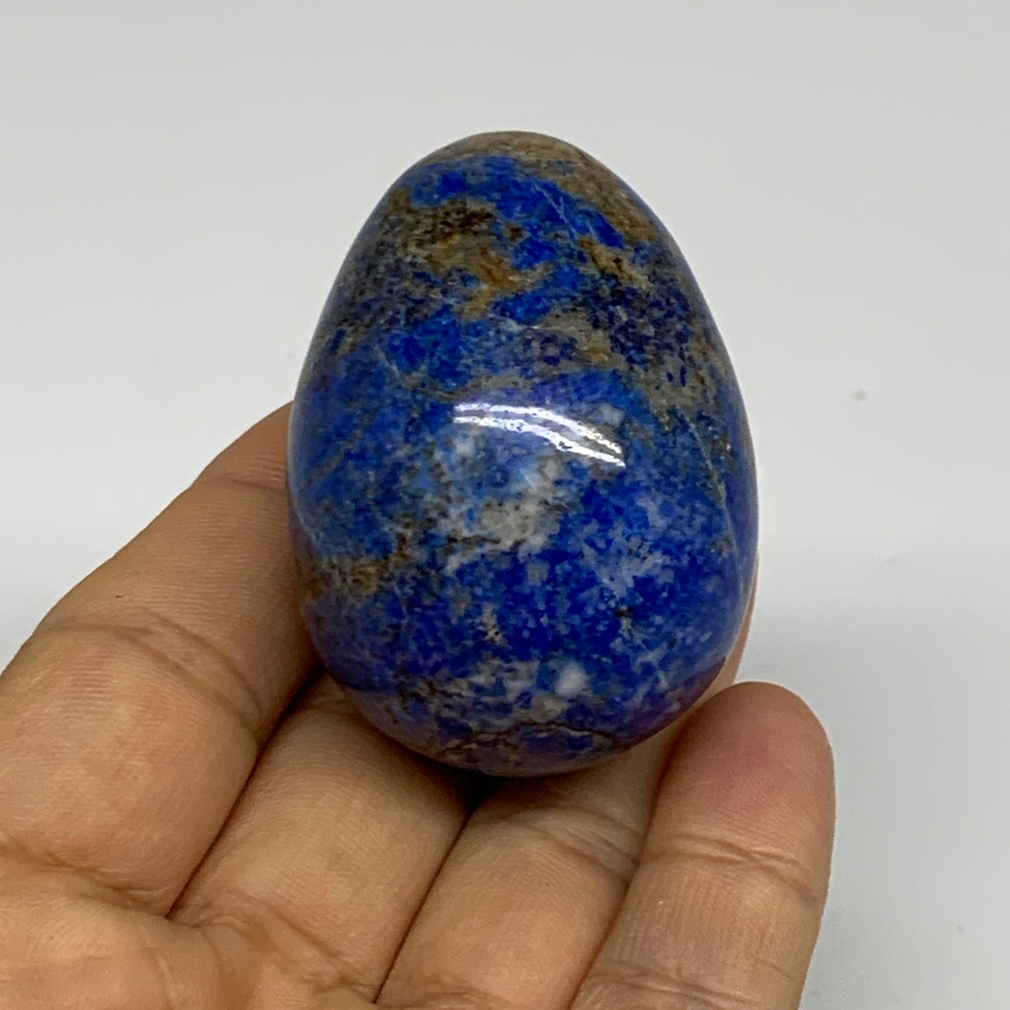 108.2g, 2"x1.5", Natural Lapis Lazuli Egg Polished @Afghanistan, B33319