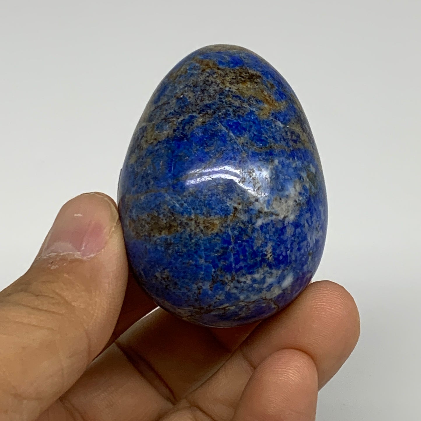 108.2g, 2"x1.5", Natural Lapis Lazuli Egg Polished @Afghanistan, B33319