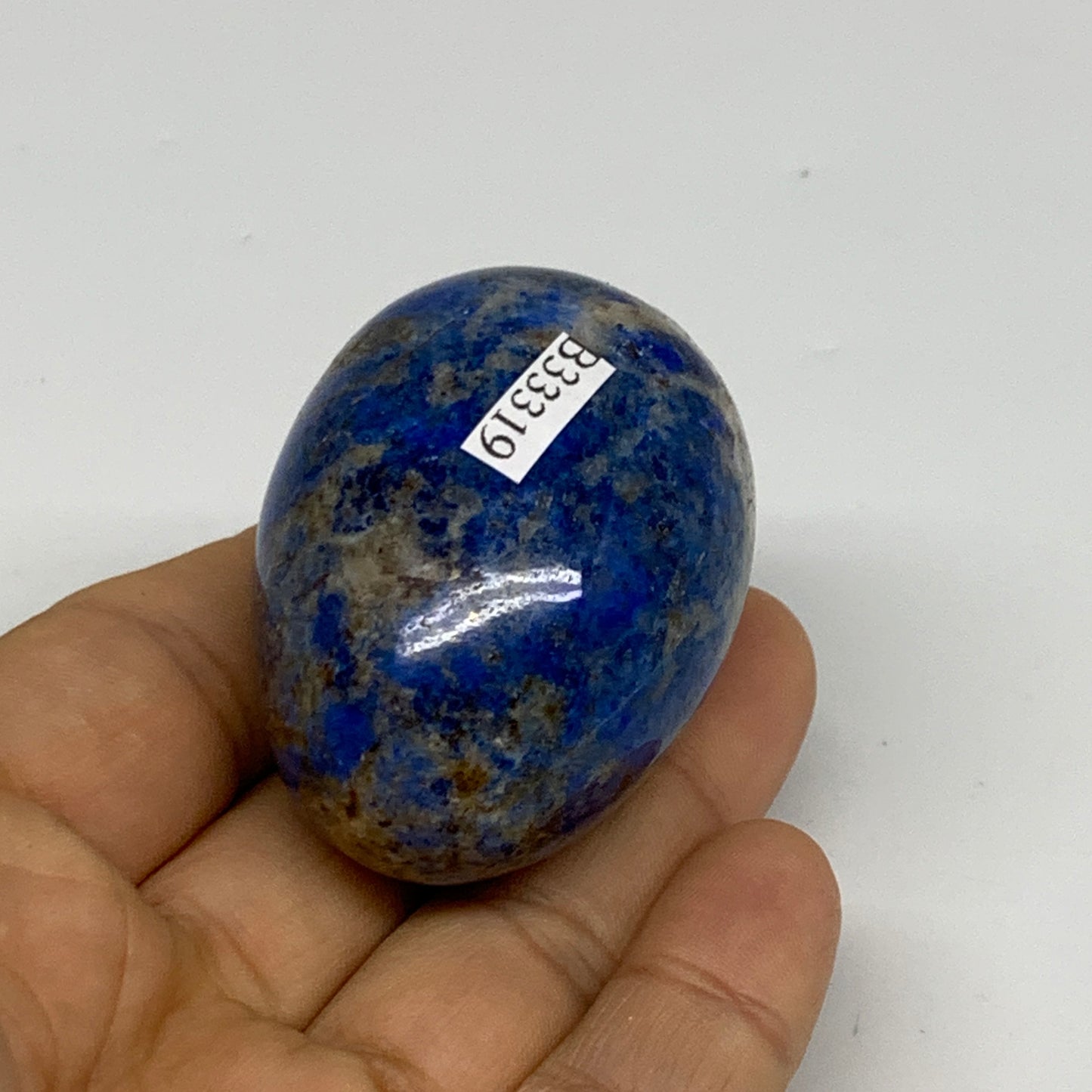 108.2g, 2"x1.5", Natural Lapis Lazuli Egg Polished @Afghanistan, B33319